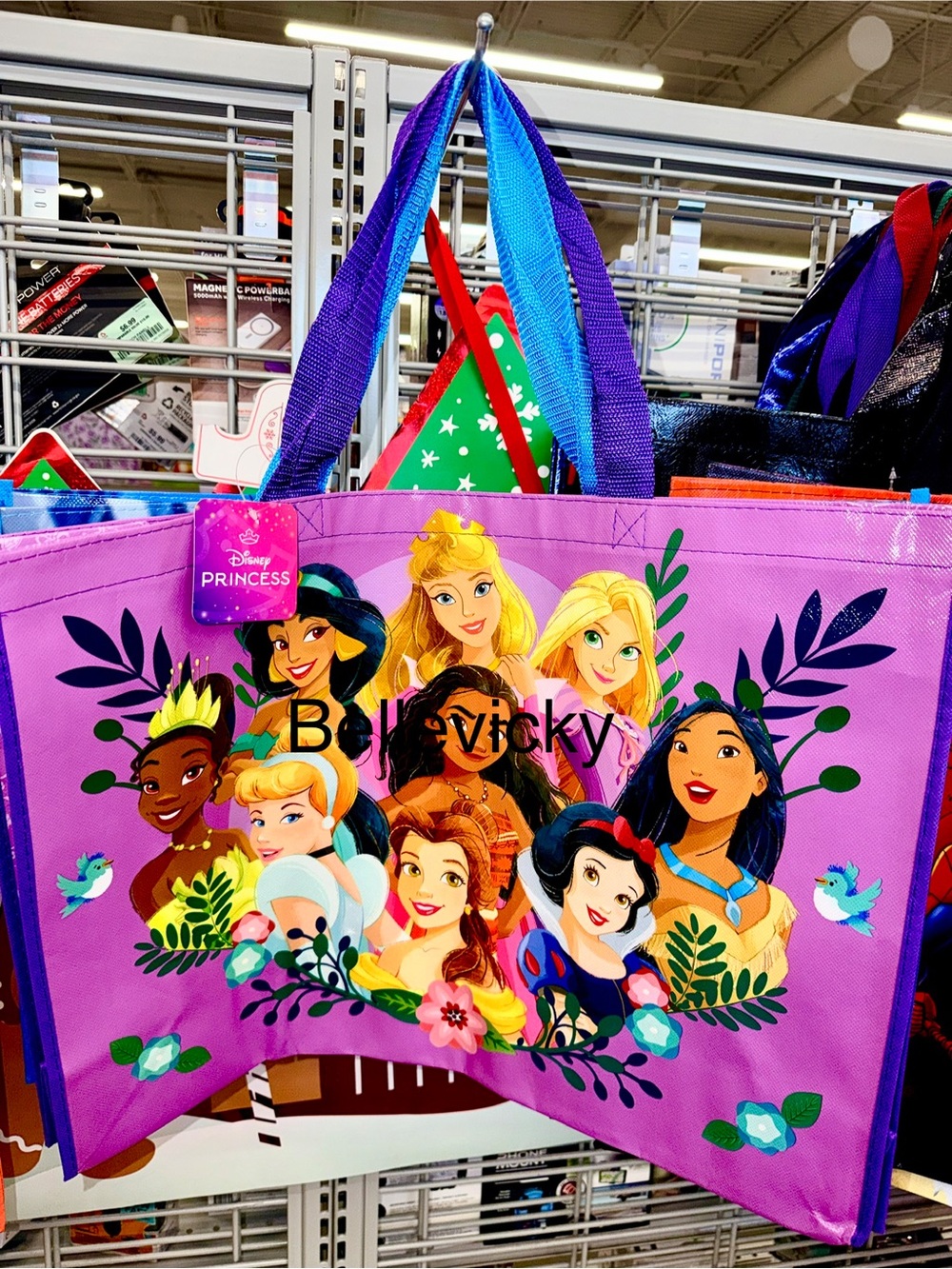 Disney Princess Halloween 🎃 Tote Bag with Multicolor Character Art